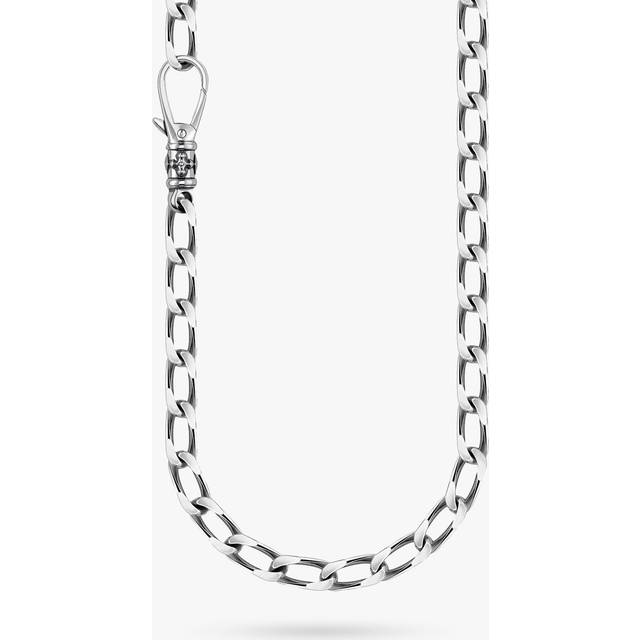 Thomas Sabo Necklace links silver cross Thickness 5.00 mm (0.20 Inch) silver-coloured KE2081-637-21-L55