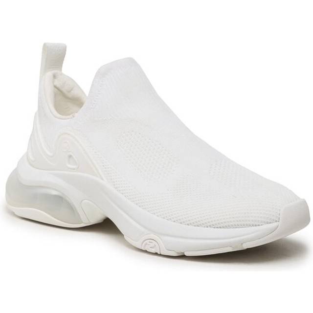 Michael Kors Womens Kit Slip On Extreme Trainers - White Textile - Size UK 7