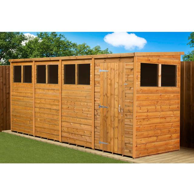 Empire Sheds Empire 2500 Pent 10x6ft Wooden Garden Shed Door Right Side Panel, Green