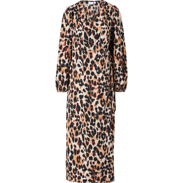 Vila - Maxiklänning viGraffy Long Wrap L/S Dress - Svart