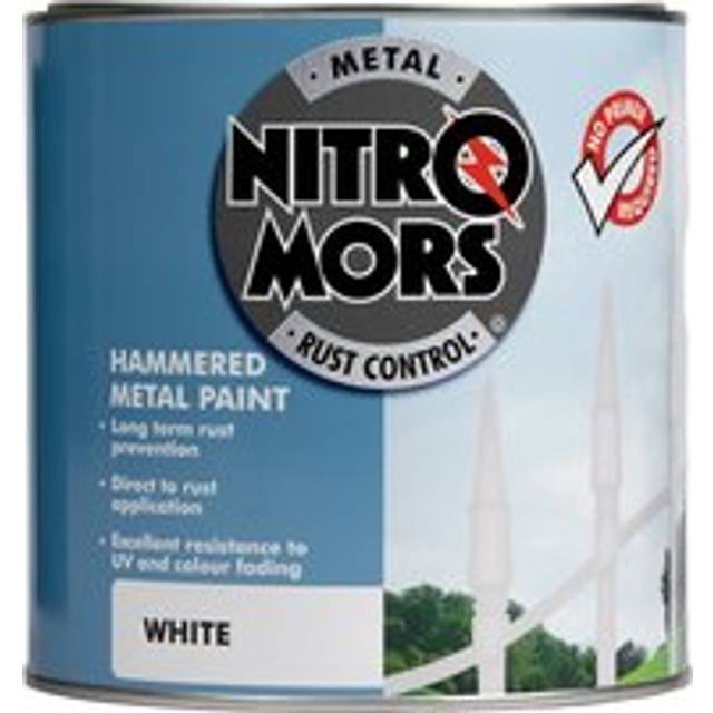 Nitromors Anti-Rust Hammered Metal Paint White 2.5L