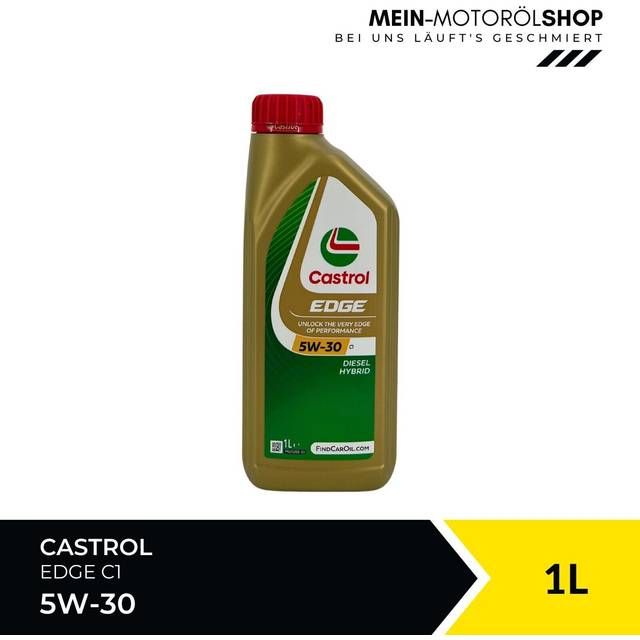 CASTROL 15F826 Motorolja Castrol EDGE 5W-30 C1 Innehåll: 1l, Syntetolja