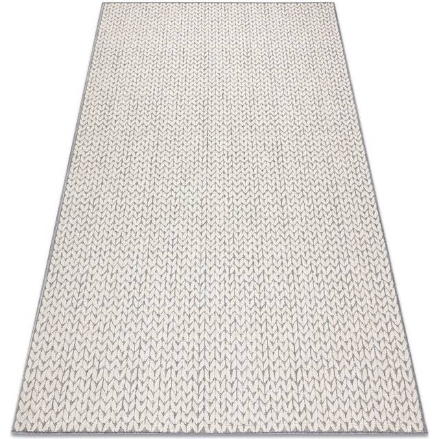 Carpet spring 20467332 Herringbone sisal, looped - cream beige 200x290 cm