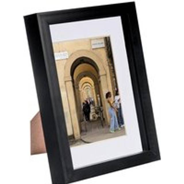 A5 (6" x 8") 3D Box Photo Frame with 4" x 6" Mount - Black