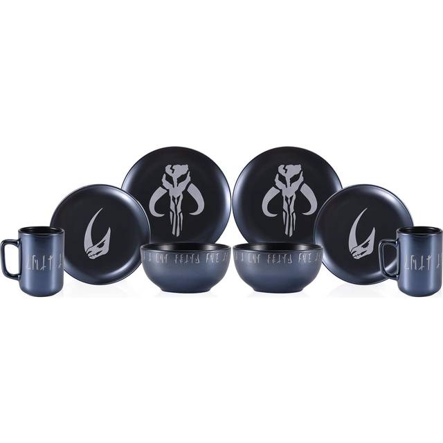 Star Wars The Mandalorian 8Piece Limited Edition Stoneware Dinnerware Set