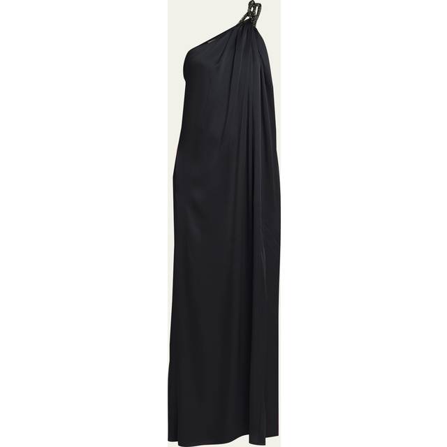 Stella McCartney Falabella One-Shoulder Gown with Crystal Detail 1000 BLACK IT 10 US