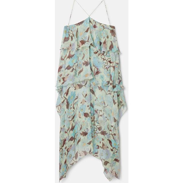Stella McCartney Tiered printed silk maxi dress