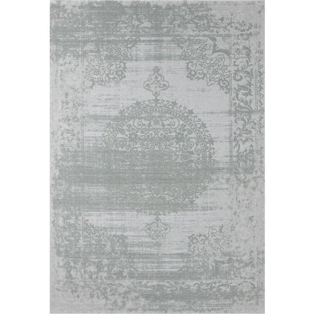 Washable Rugs for Living Room Kitchen Bedroom Medallion Design Green Machine Washable Area Rugs and Runners 6944 - 160cm x 230cm