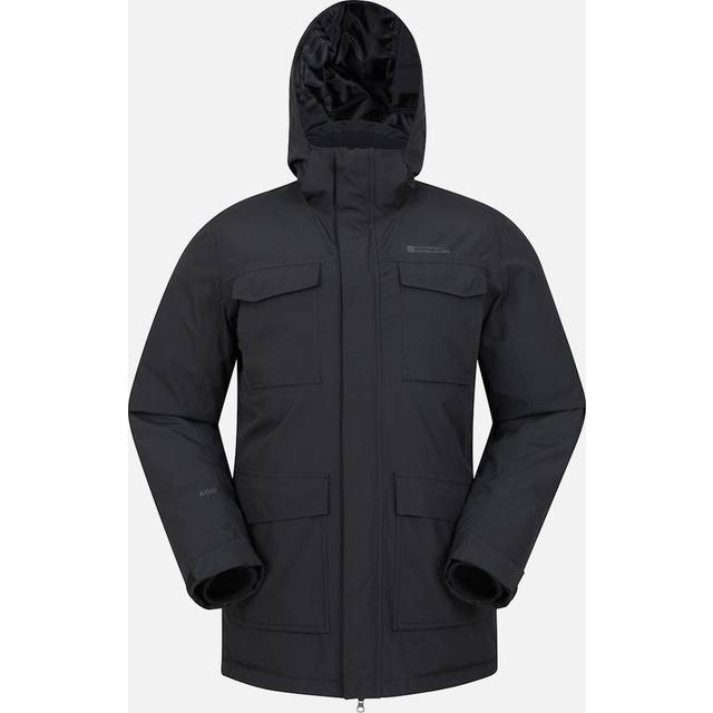 (XS, Black) Mountain Warehouse Mens Concord Extreme Down Long Length Jacket