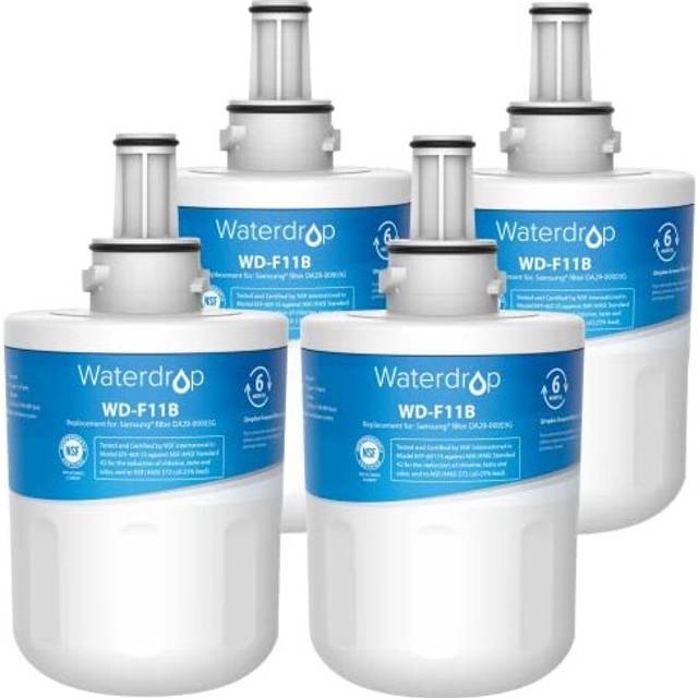 Waterdrop DA29-00003G Fridge Water Filter, Compatible with Samsung Aqua Pure Plus DA29-00003G DA29-00003B DA97-06317A DA61-00159A HAFCU1/XAA HAFI