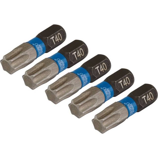 Draper Expert 05497 TX-STAR® Impact S/Driver Bits T40x25mm 1/4" He...