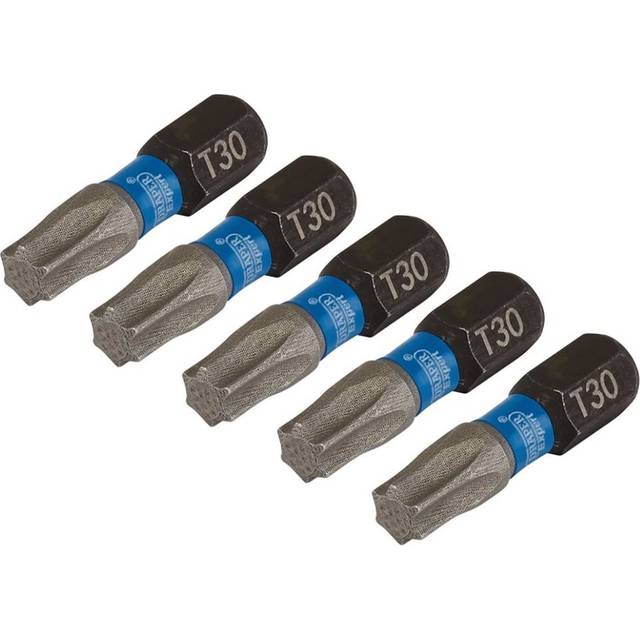 Draper Expert 05496 TX-STAR® Impact S/Driver Bits T30x25mm 1/4" He...