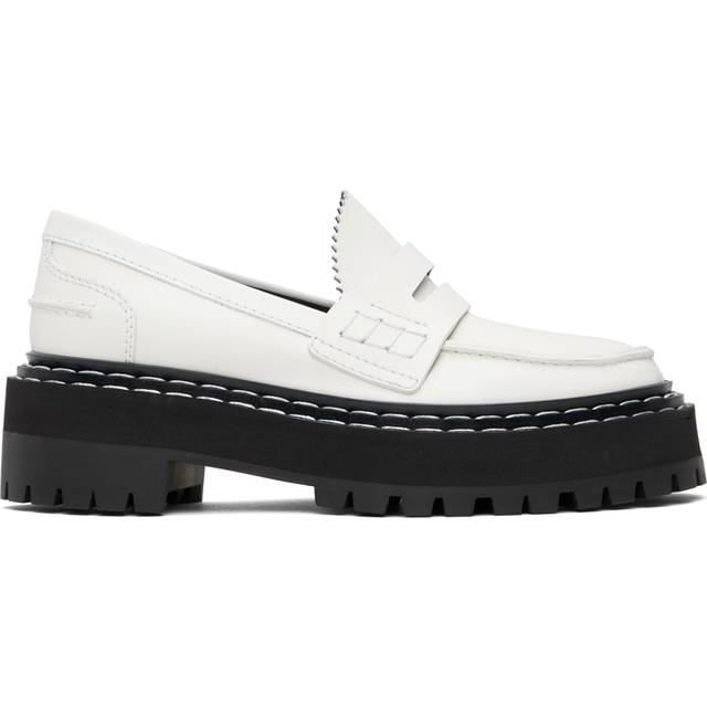 Proenza Schouler Off-White Lug Sole Platform Loafers - 101 NATURAL - IT 40.5