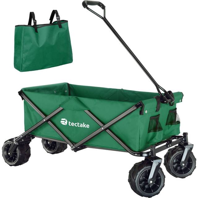 Garden Trolley with 2 Pockets - Green, none