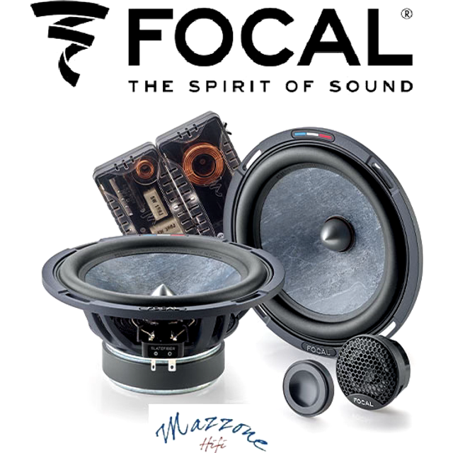 Focal ps165sf - 6.5" 2-way 160w slatefiber car door component speaker system