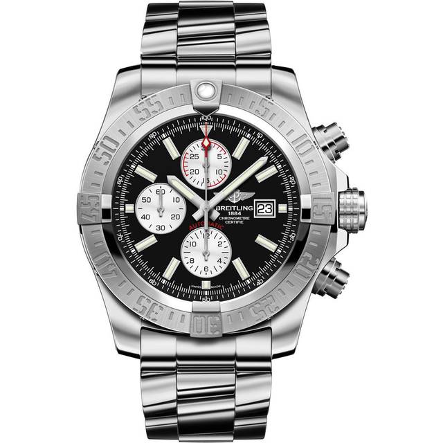 Breitling Watch Super Avenger II Steel Professional III Bracelet - Black