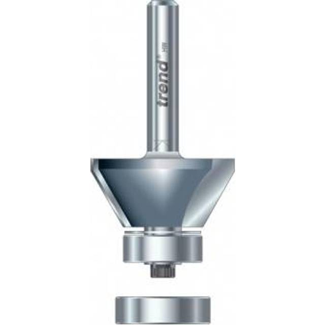 Trend Bearing Guided Bevel Trimmer Router Cutter 27mm 9mm 1/4"