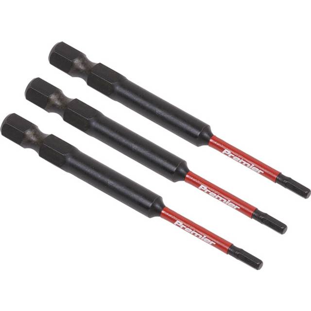 Sealey AK8260 Hex 2.5mm Impact Power Tool Bits 75mm - 3pc