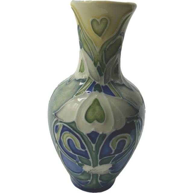 Snowdrop 4' Vase - Blue;White;Green (10cm H X 6cm W X 6cm D)