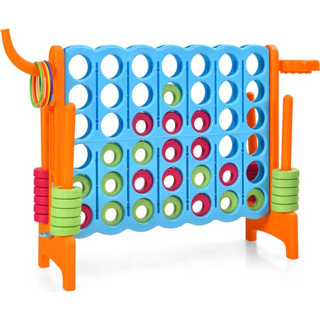 Giant Connect 4 Game Jumbo with 42 Rings-Orange
