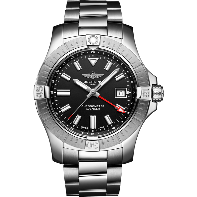 Breitling Avenger II GMT A32390 43mm Stainless Steel Watch