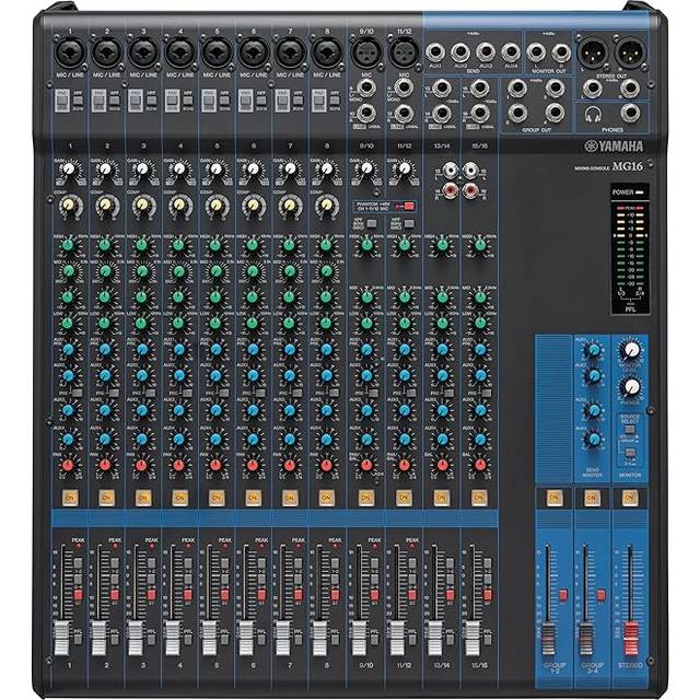 Yamaha 16-Input Six Bus Mixer in Black