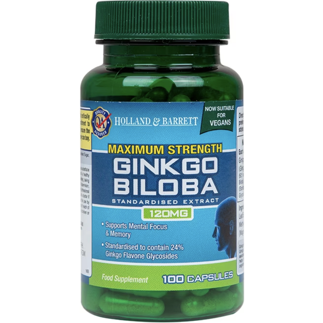 Maximal styrka Ginkgo Biloba, 120 mg - 100 kapslar