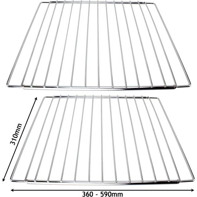 Adjustable Extendable Shelf for AEG Oven Cooker (310 x 345-565mm, Pack of 2)