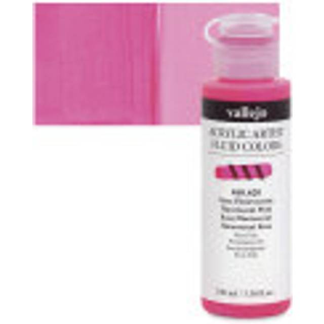 Vallejo : Fluid Artist Acrylic Paint : 100ml : Fluorescent Pink