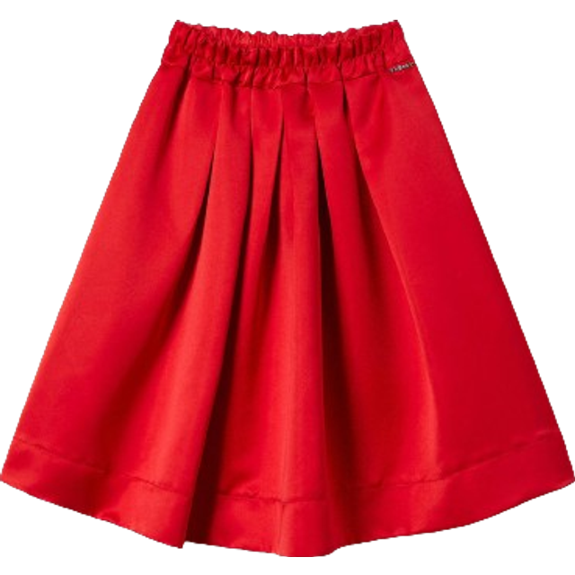 TWINSET Kids - pleat-detailing A-line skirt - kids - Polyester/Polyester - 10 - Red