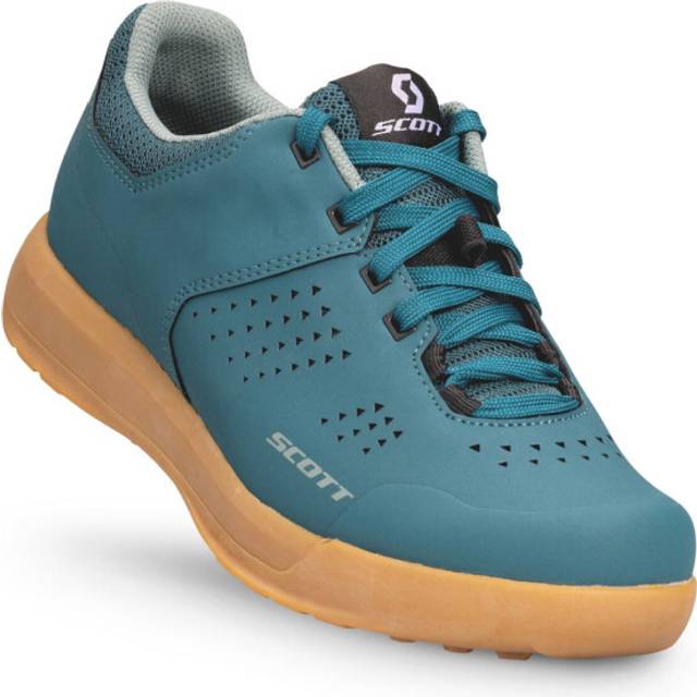 Scott SHR-Alp MTB Cykelsko För Kvinnor Flat Petrol Blue/Mint - Skostorlek 40 - Turkos