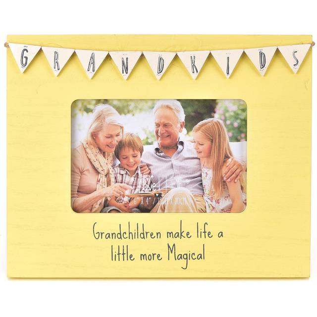 Grandkids Yellow Bunting Photo Frame