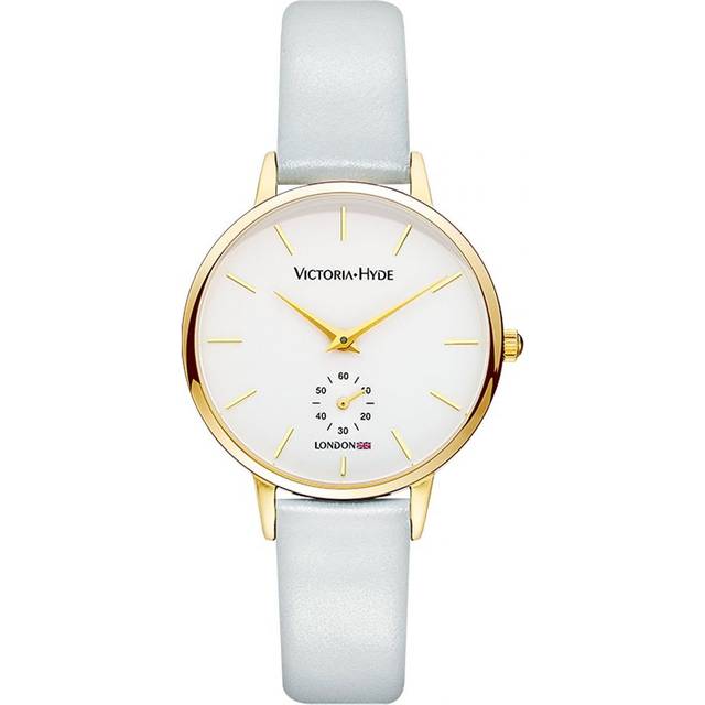 Victoria Hyde London Luxury WoMens Watch with Second Hand Design - Blue & White Stainless Steel - One Size