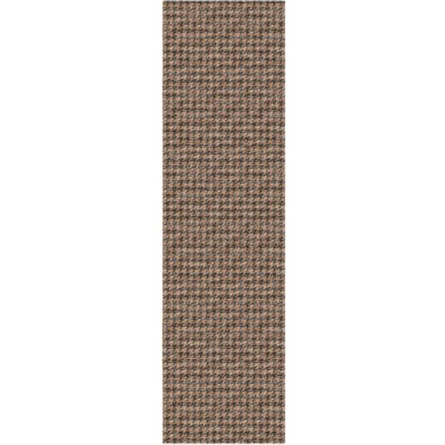 "Dalyn Rugs Hinton HN1 Chocolate 2'3"""" x 12' Indoor Outdoor Runner Rug  Stain Resistant  Easy Clean  Non Shedding  Washable Kitchen Area Carp"
