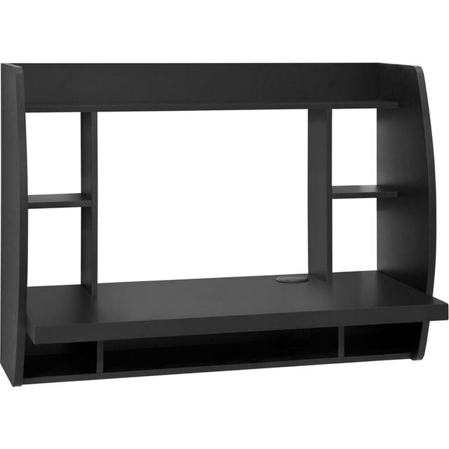 SoBuyÂ® FWT18-SCH, Wall-mounted Table Desk with Storage