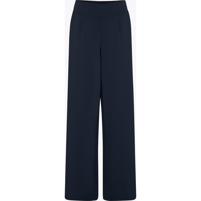 Women's Trousers Ichi Ihkate Sus Long Wide Pa2 - Bleu