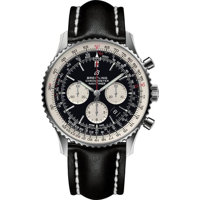 Breitling Watch Navitimer 1 B01 Chronograph 46 Leather Tang Type - Black
