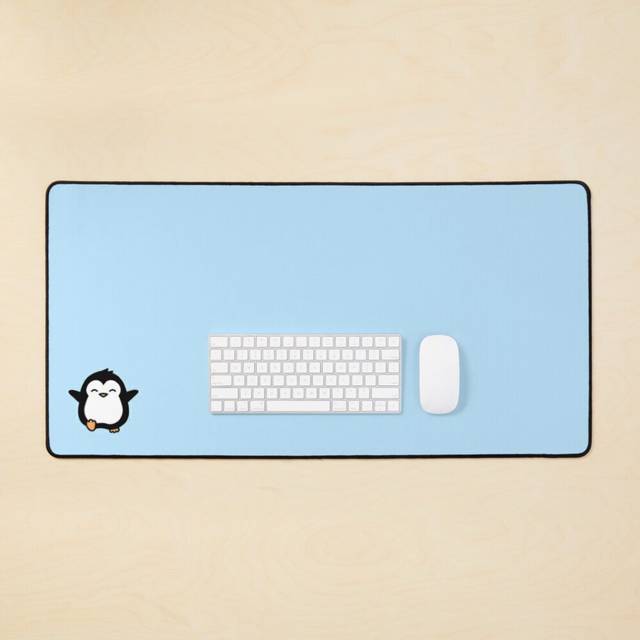 Desk Mat Penguin Large Gaming Mouse Pad 35x16 inch