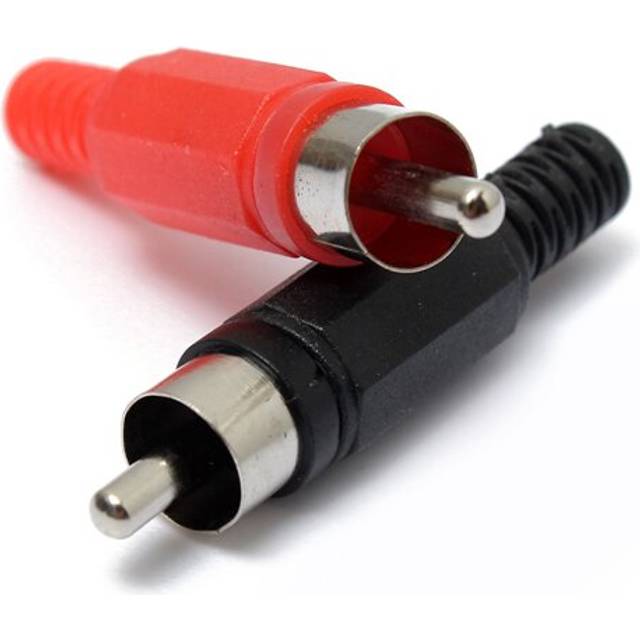2pcs Solder RCA Phono Male Plug Audio Video Connectors