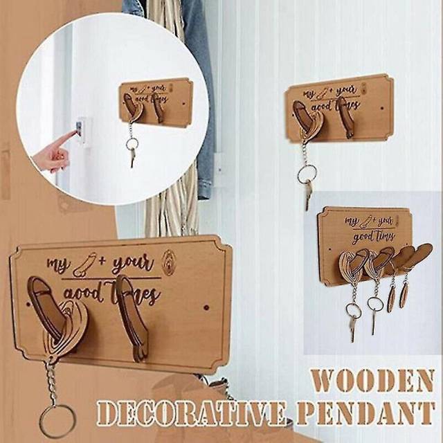 Wooden Key Holder Wooden Key Holder Family Keyring House Warming Gift Home Sweet