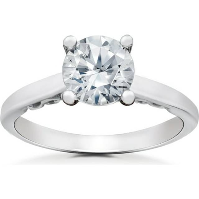 1/2 Ct Lab Grown Eco Friendly Diamond Gabriella Engagement Ring 14k White Gold