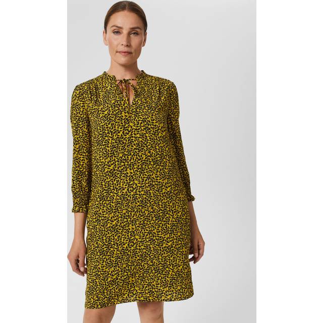Tafara Tunic Dress Floral - Yellow - 8