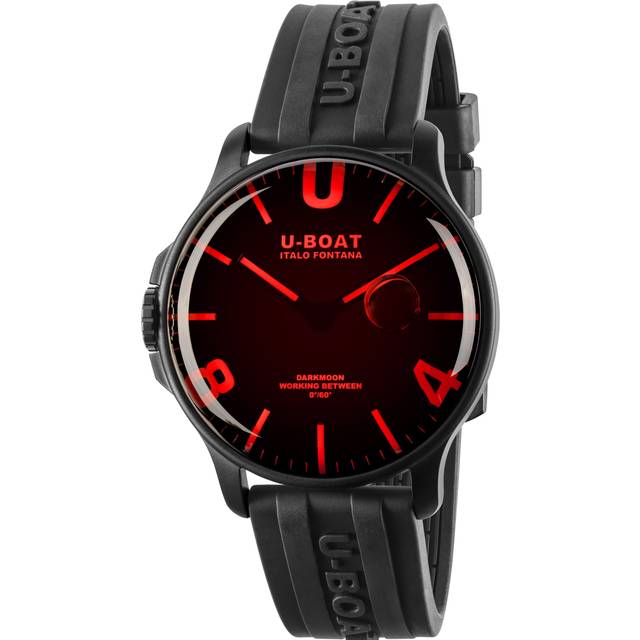 U-Boat Watch Darkmoon Red Glass IPB D - Black