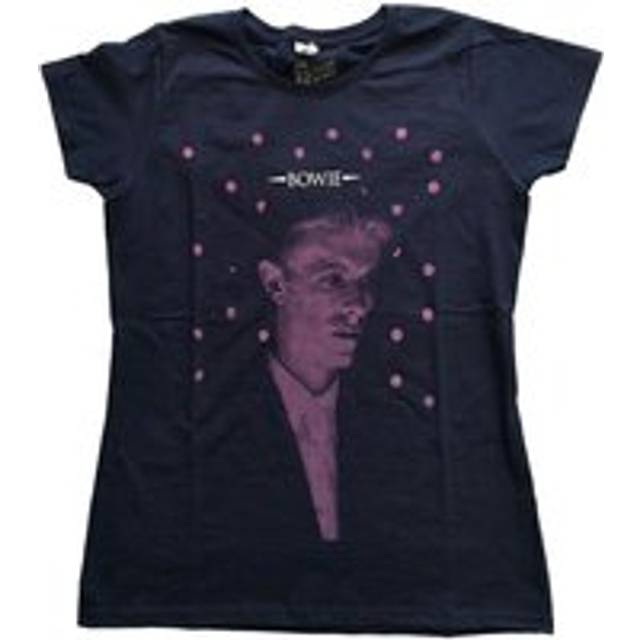 Polka Dot Cotton T-Shirt - Navy - XS