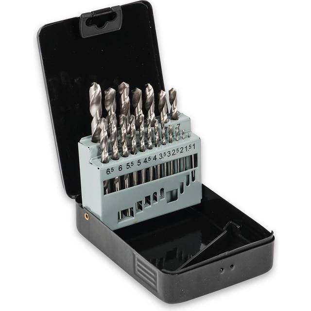 Axminster Workshop 19 Piece High Speed Steel Ground Drill Bit Set