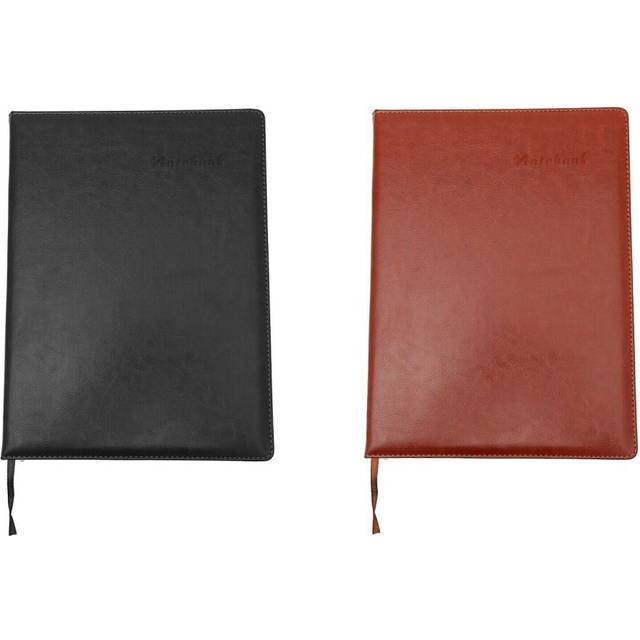 (BROWN) A4 Journal PU Leather Notebook Diary Daily Notepad