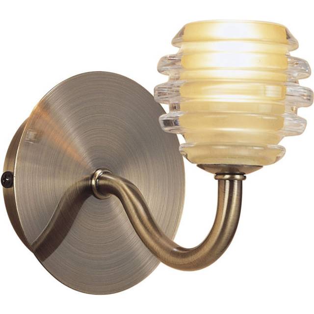 Diyas - Inspired Clearance - Sphere Wall Lamp Switched G9, Antique Brass