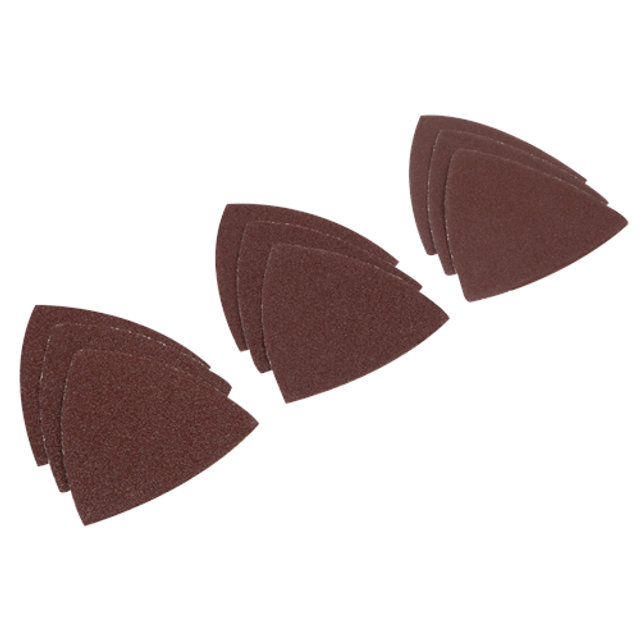 Sealey Delta Sanding Sheets for Oscillating Multi Tools 76mm x 76mm Assorted Pack of 9