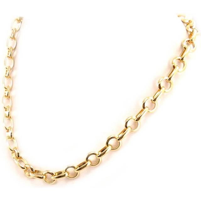Les Trésors De Lily [D7918] - Gold Plated Necklace 'Jaseron Mesh' - 45 cm 10 mm gold