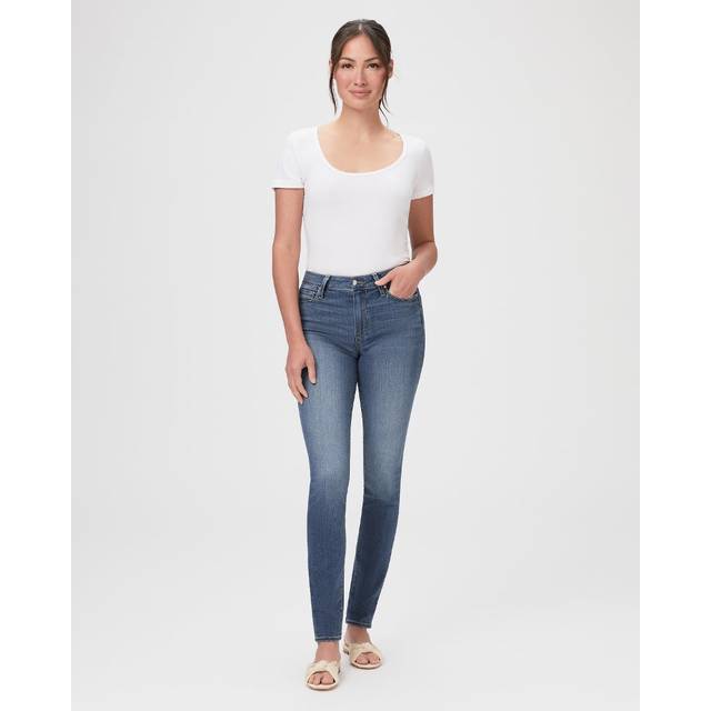 Paige Womens Blue Tristan Hoxton Skinny High-rise Jeans 28